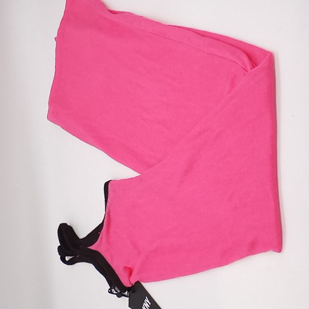 DKNY Double-Strap Swim Cover-up Dress Neon Pink